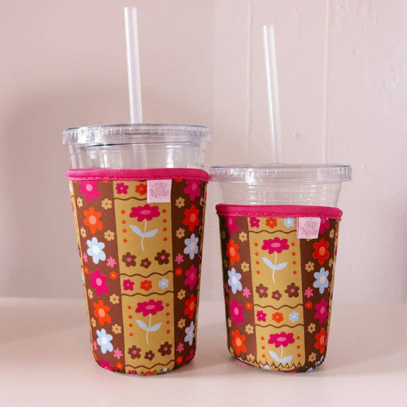 GROOVY FLORAL DRINK SLEEVE