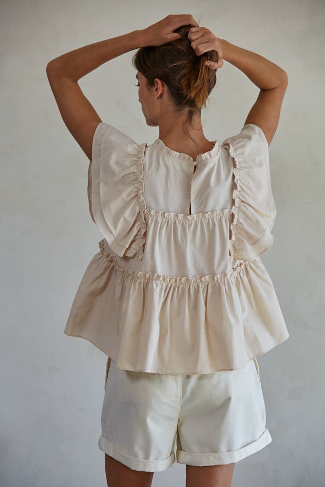 THE CUTEST RUFFLE BLOUSE