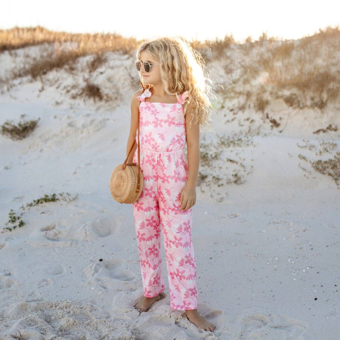 THE LITTLE PINK FLORAL JUMPSUIT