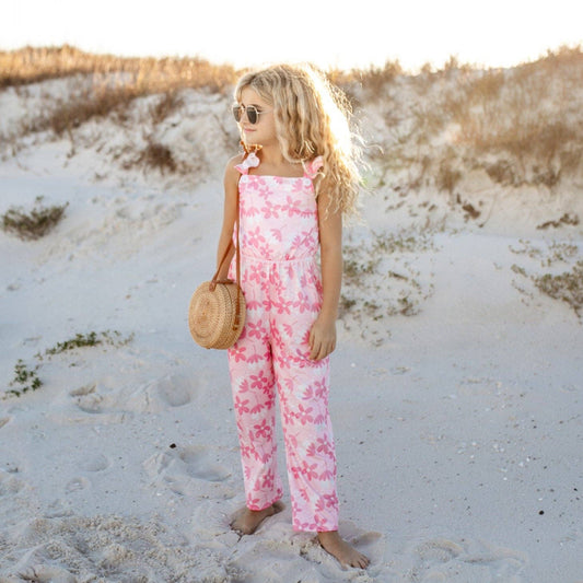 THE LITTLE PINK FLORAL JUMPSUIT