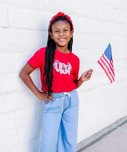 GIRLY USA TEE