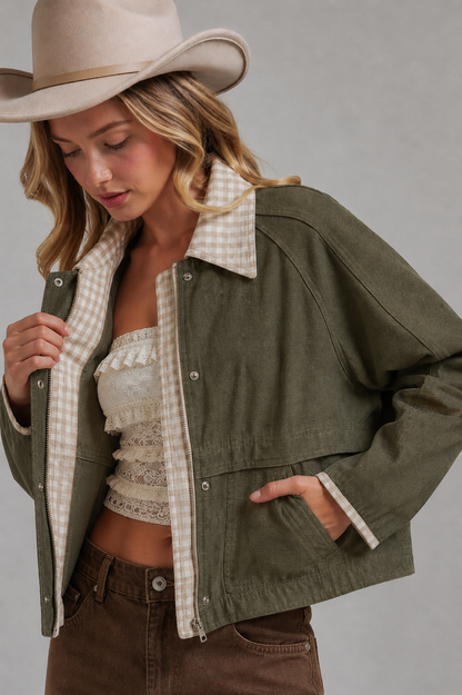 FALL GINGHAM JACKET