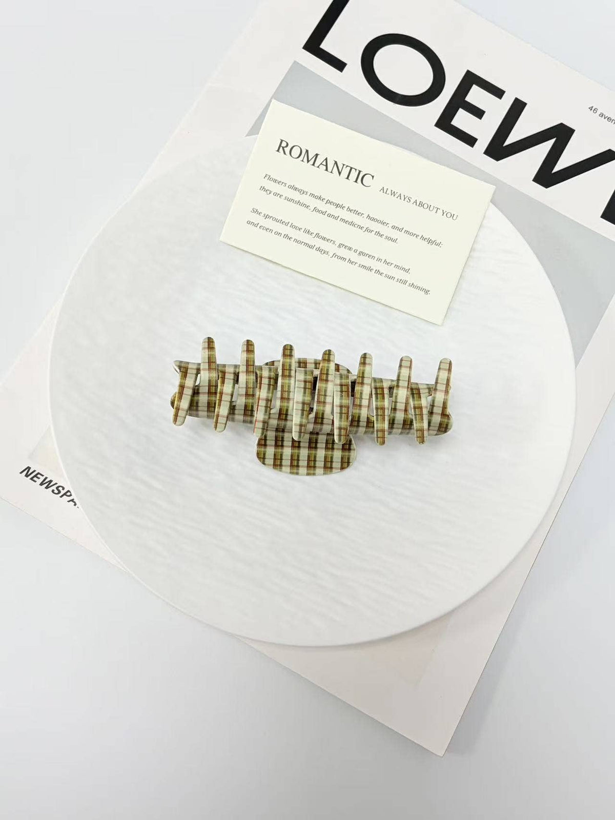 VINTAGE PLAID CLIPS