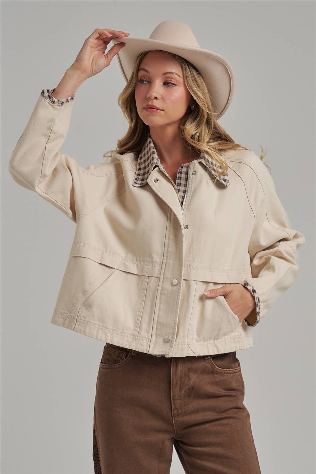FALL GINGHAM JACKET
