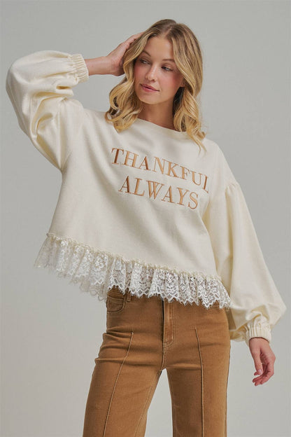 THANKFUL ALWAYS SWEATER