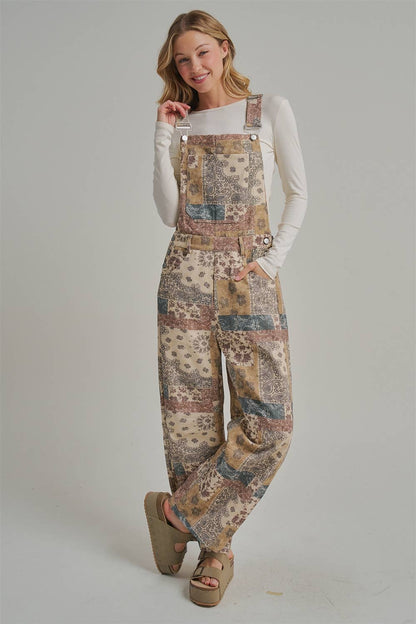 VINTAGE PATCHWORK OVERALLS