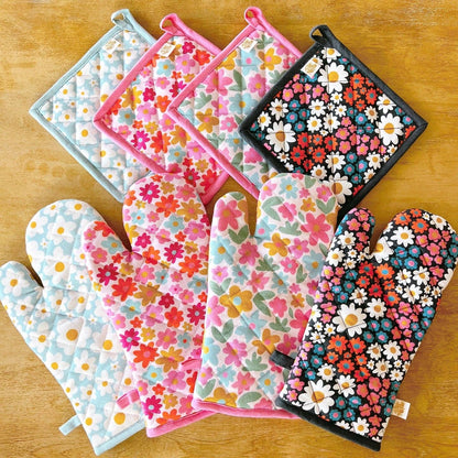 OVEN MITT SET || RETRO FLORAL