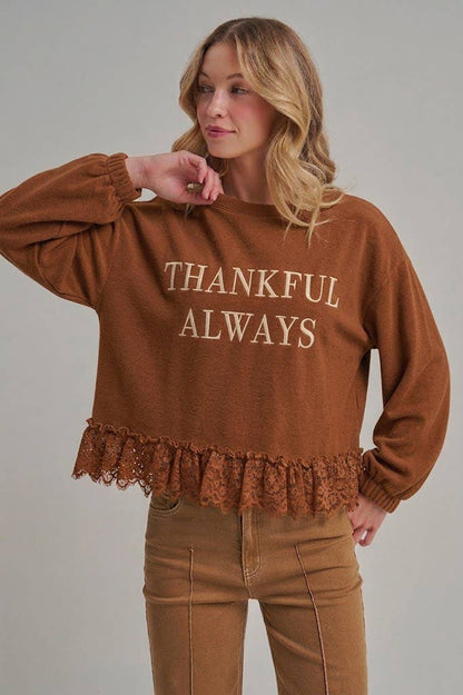 THANKFUL ALWAYS SWEATER