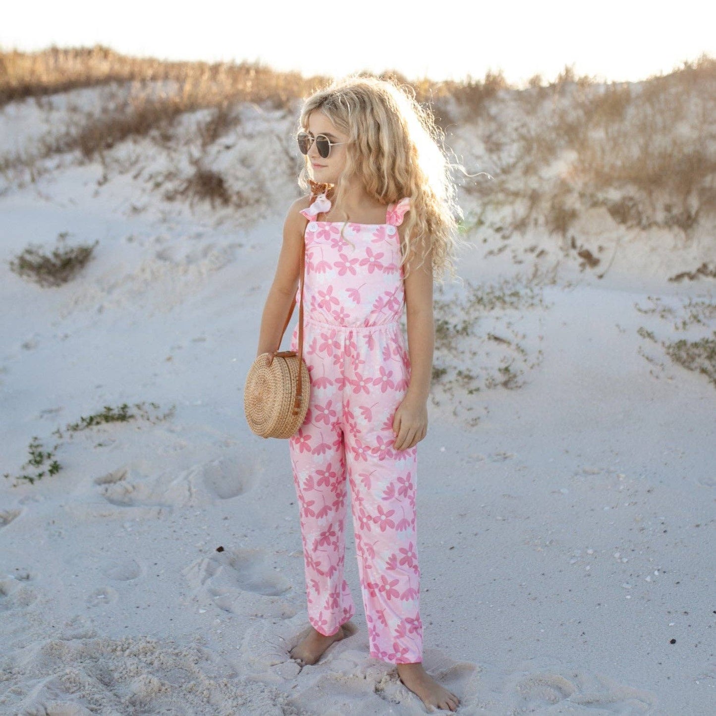 THE LITTLE PINK FLORAL JUMPSUIT