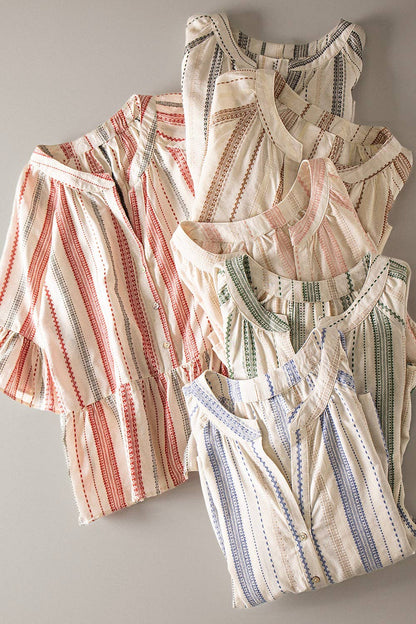 THE VINTAGE STRIPED BLOUSE