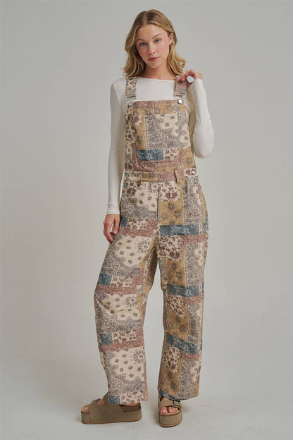 VINTAGE PATCHWORK OVERALLS