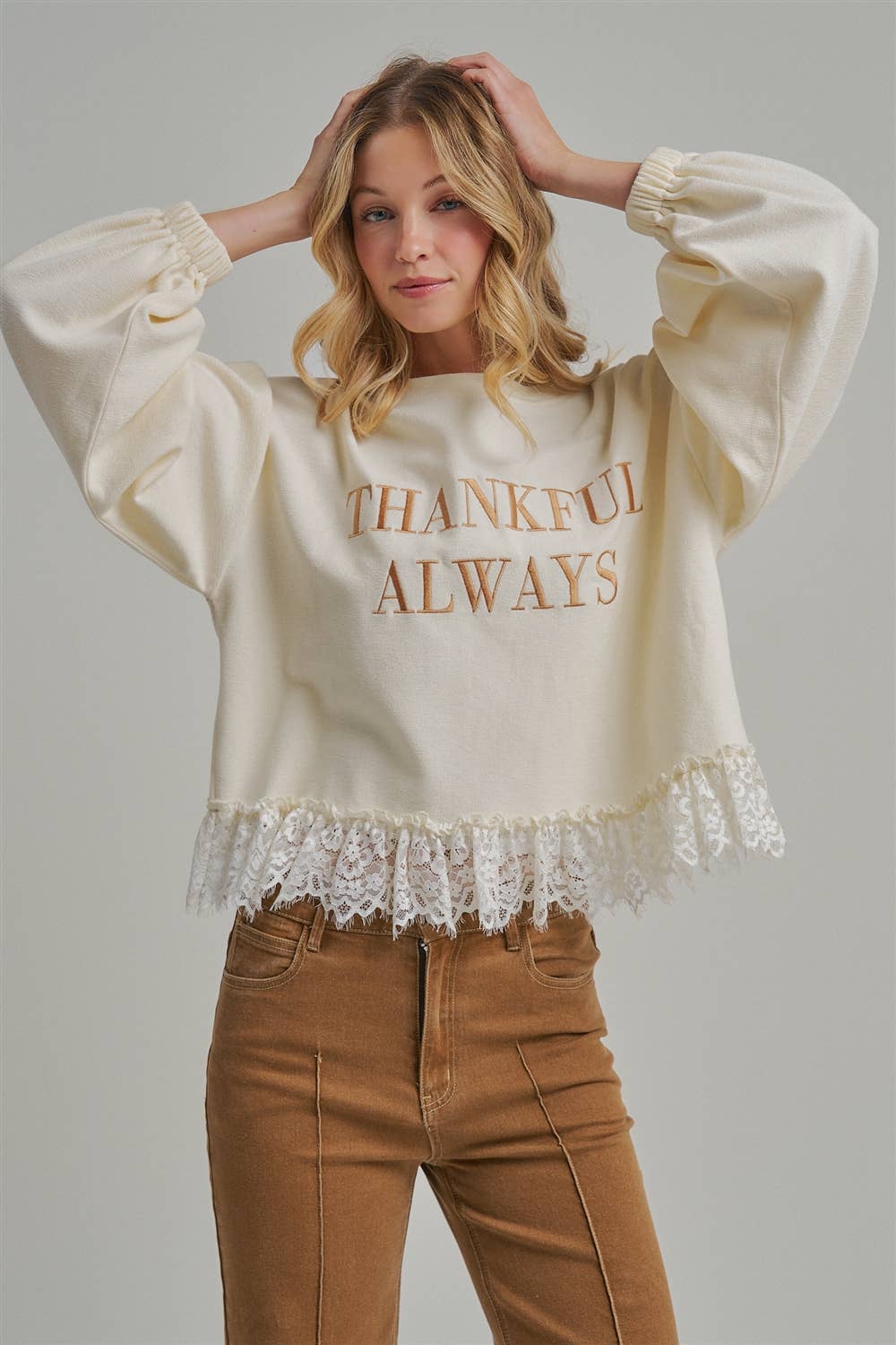 THANKFUL ALWAYS SWEATER