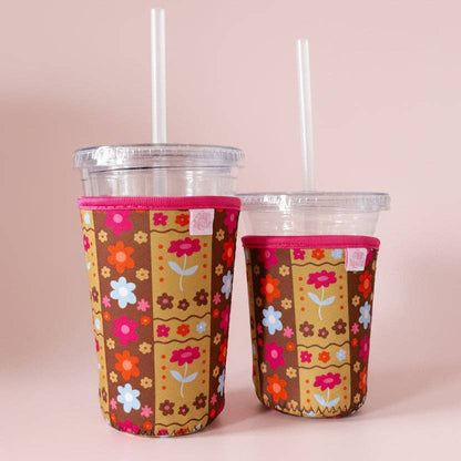 GROOVY FLORAL DRINK SLEEVE