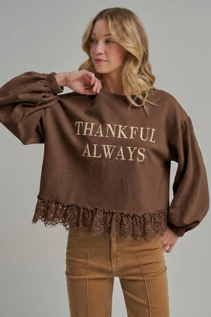 THANKFUL ALWAYS SWEATER