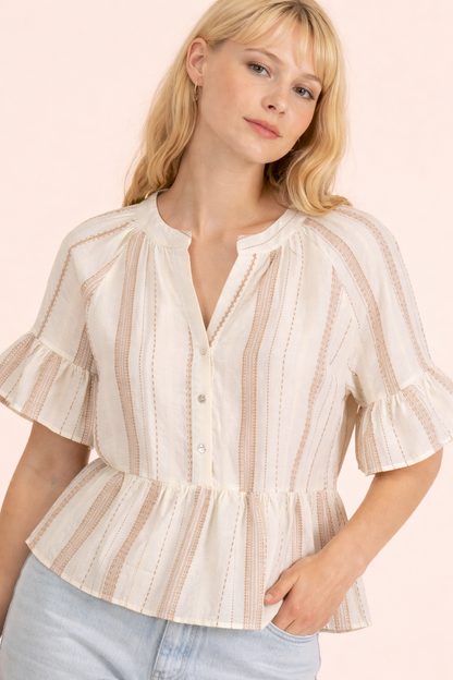 THE VINTAGE STRIPED BLOUSE