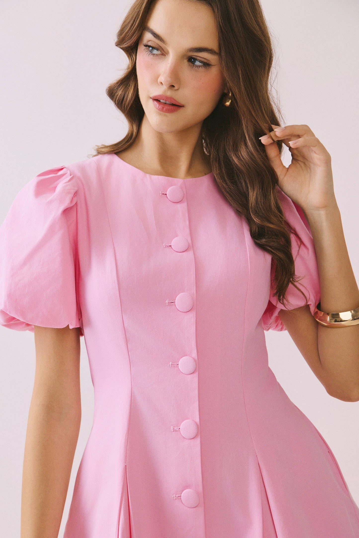 THE VOLUMINOUS BUTTON DOWN DRESS