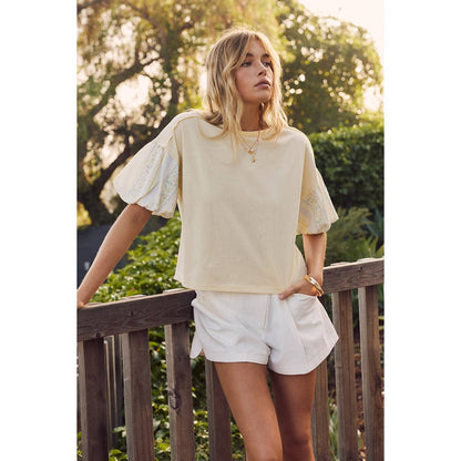 LEMON PUFF SLEEVE BLOUSE