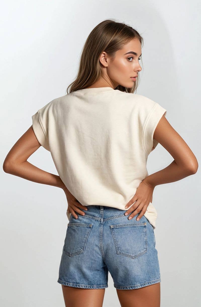 FLORAL MUSCLE TOP