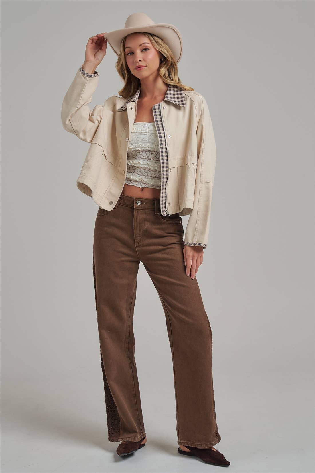 FALL GINGHAM JACKET