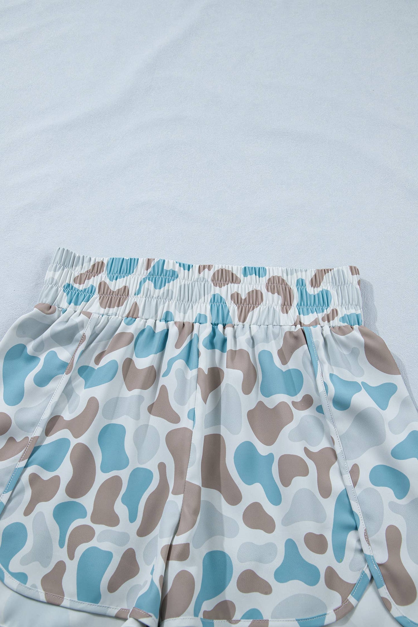 THE TEAL CAMO SHORTS