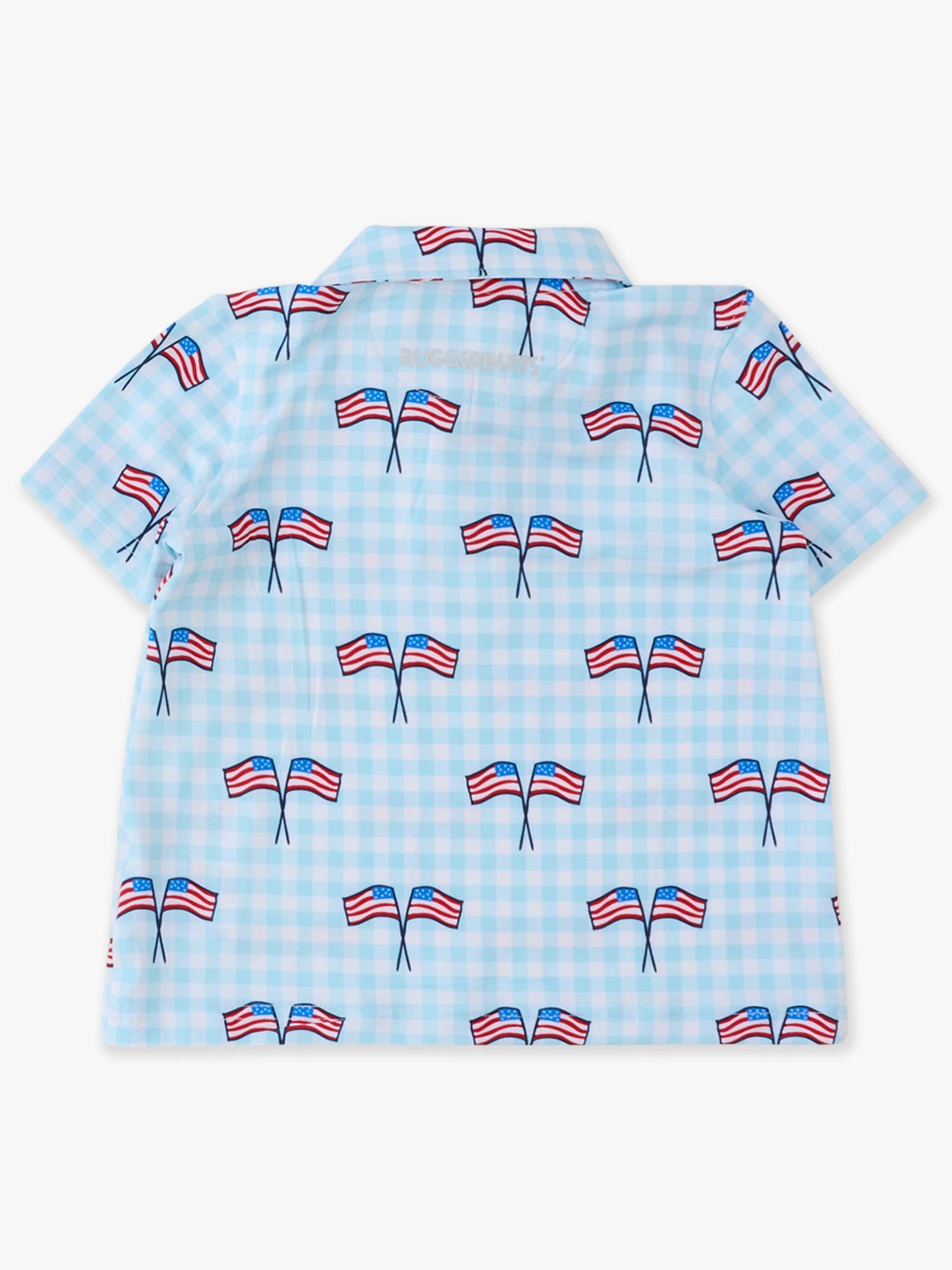 PATRIOTIC GINGHAM BABY POLO