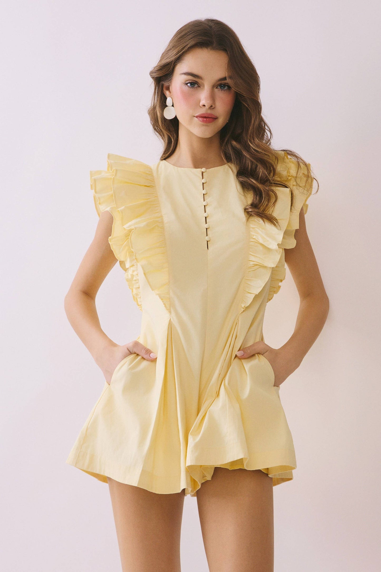 LAYERED RUFFLE ROMPER