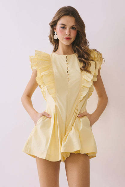 LAYERED RUFFLE ROMPER