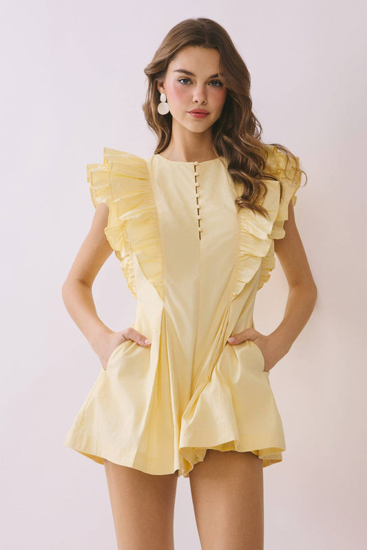LAYERED RUFFLE ROMPER