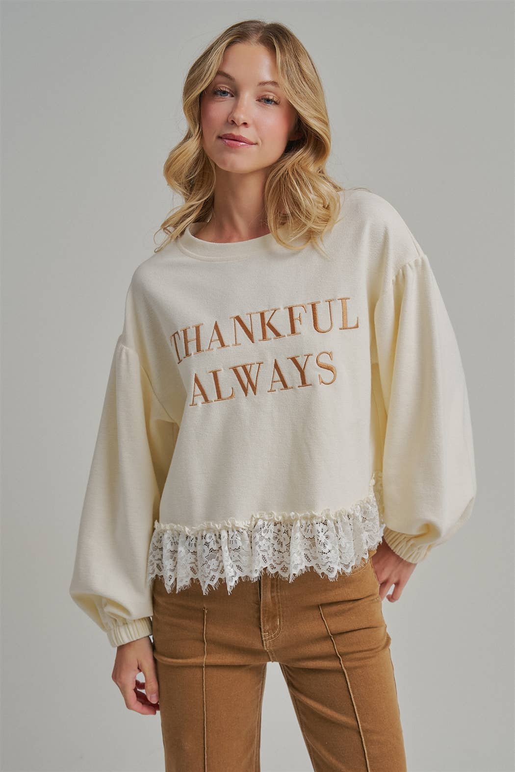 THANKFUL ALWAYS SWEATER