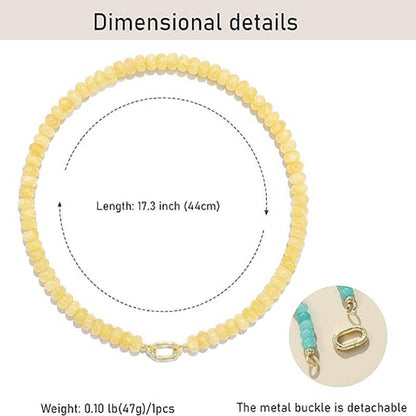 BEADED BUCKLE NECKLACE