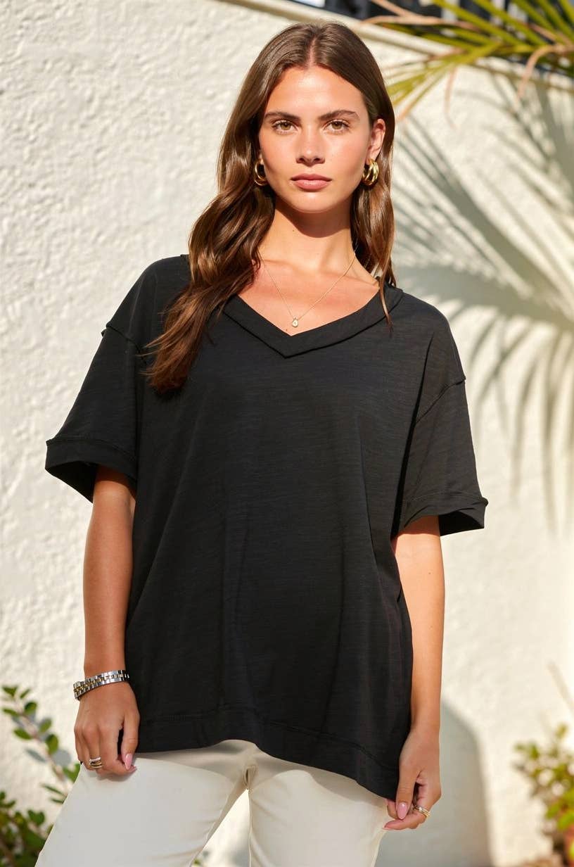 THE BASIC V-NECK TEE