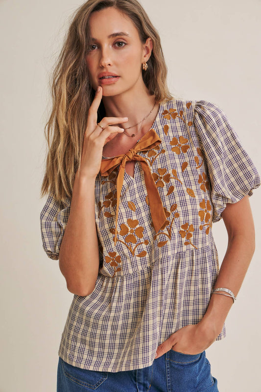 FRENCH FARM BABYDOLL BLOUSE