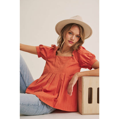 SUNDAY AIR PLEATED BLOUSE
