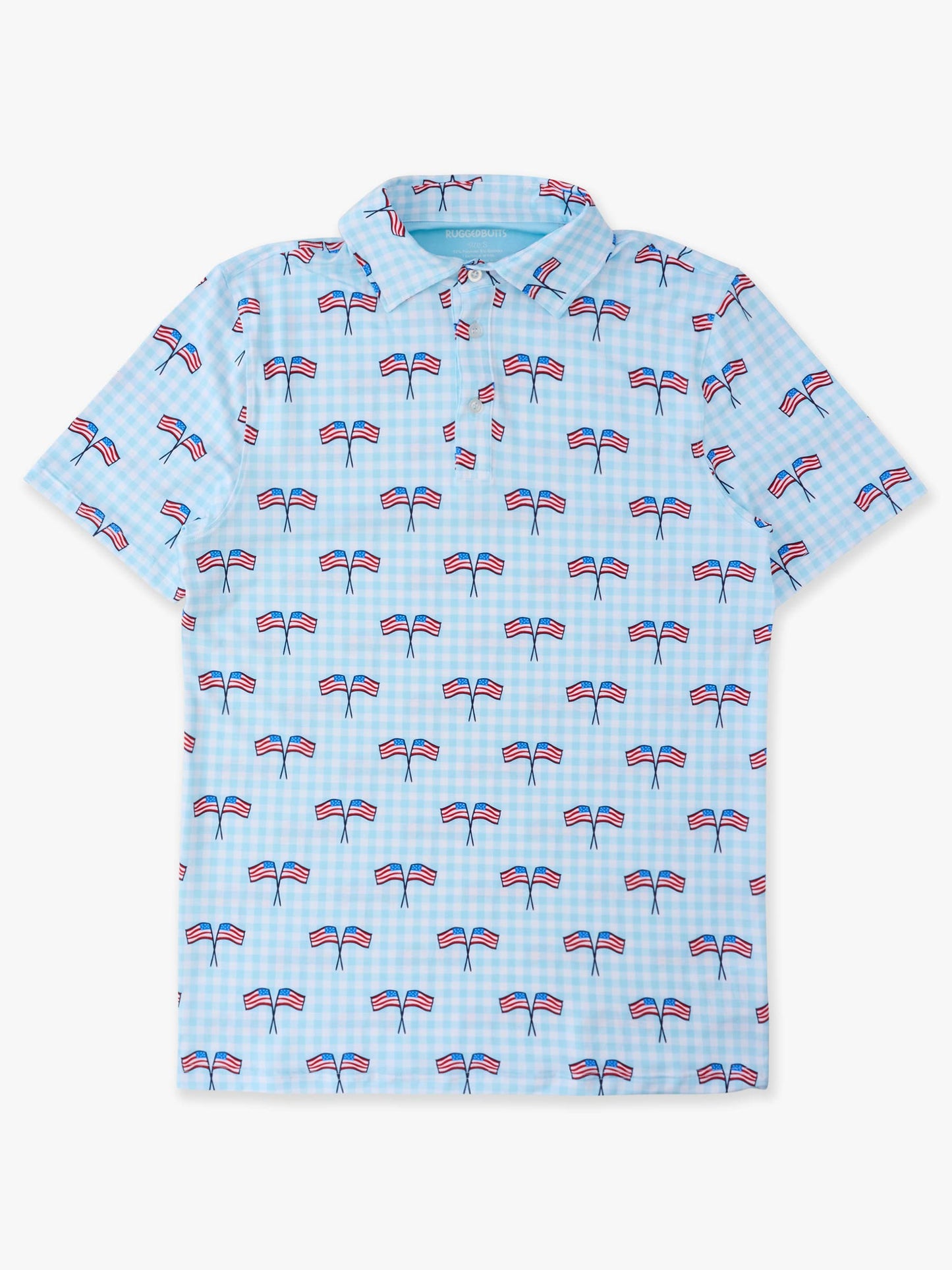 PATRIOTIC GINGHAM POLO
