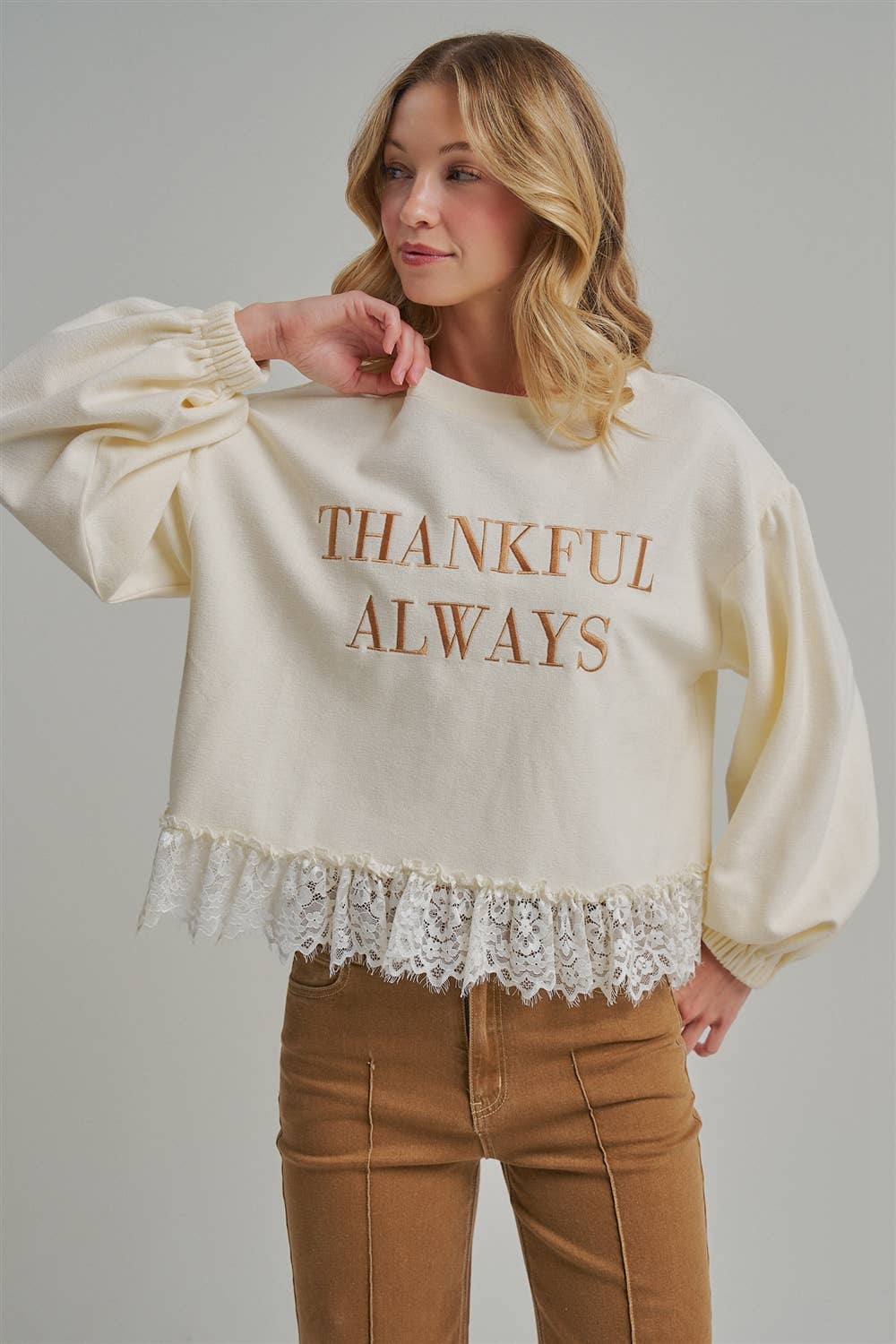THANKFUL ALWAYS SWEATER