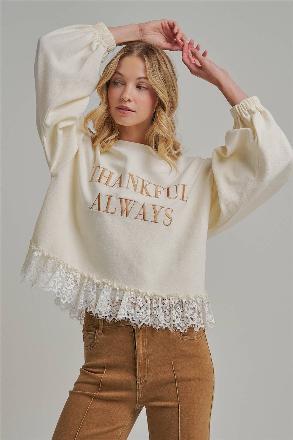 THANKFUL ALWAYS SWEATER