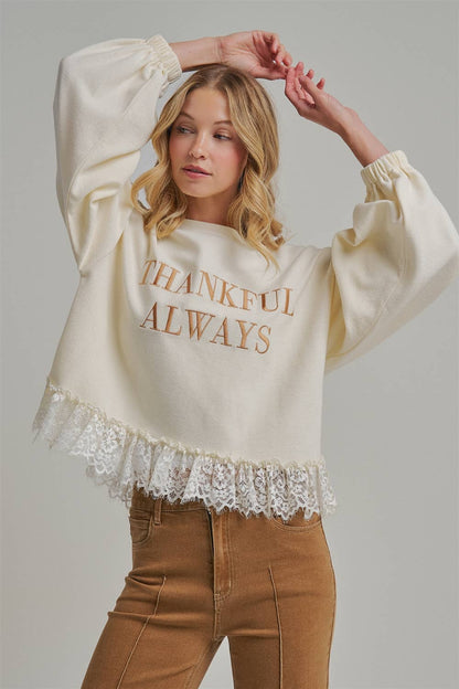 THANKFUL ALWAYS SWEATER