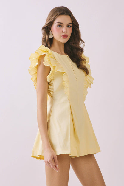 LAYERED RUFFLE ROMPER