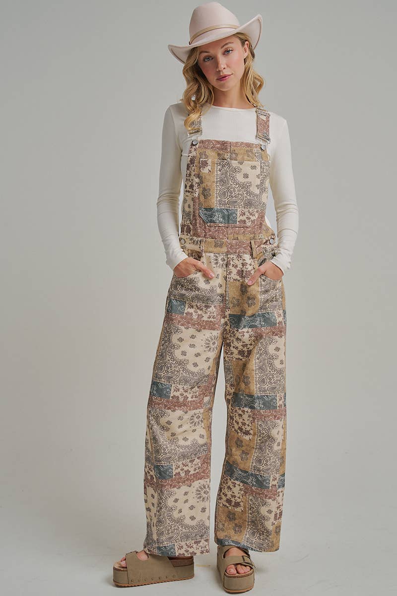 VINTAGE PATCHWORK OVERALLS