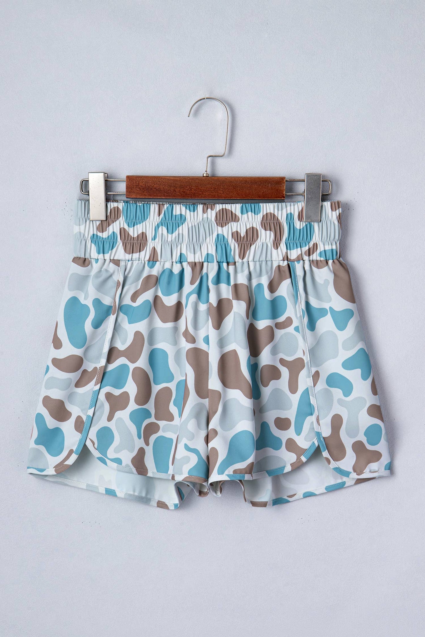 THE TEAL CAMO SHORTS