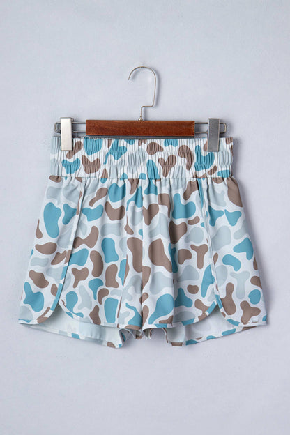 THE TEAL CAMO SHORTS