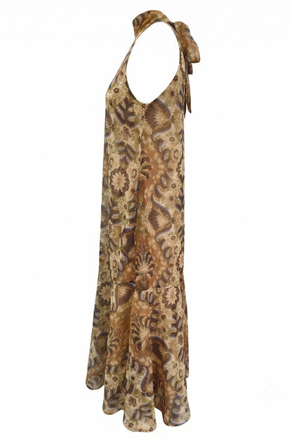 THE PAISLEY HALTER DRESS