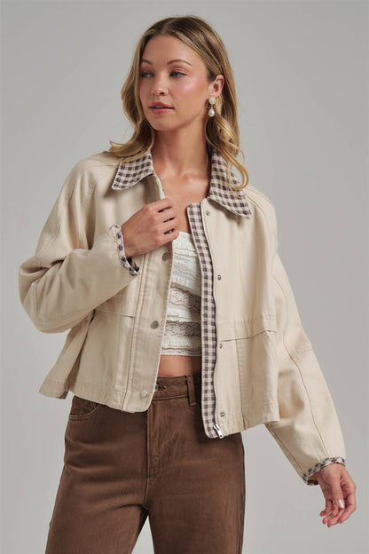 FALL GINGHAM JACKET