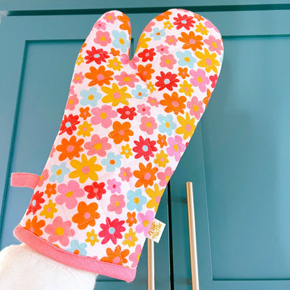 OVEN MITT SET || RETRO FLORAL