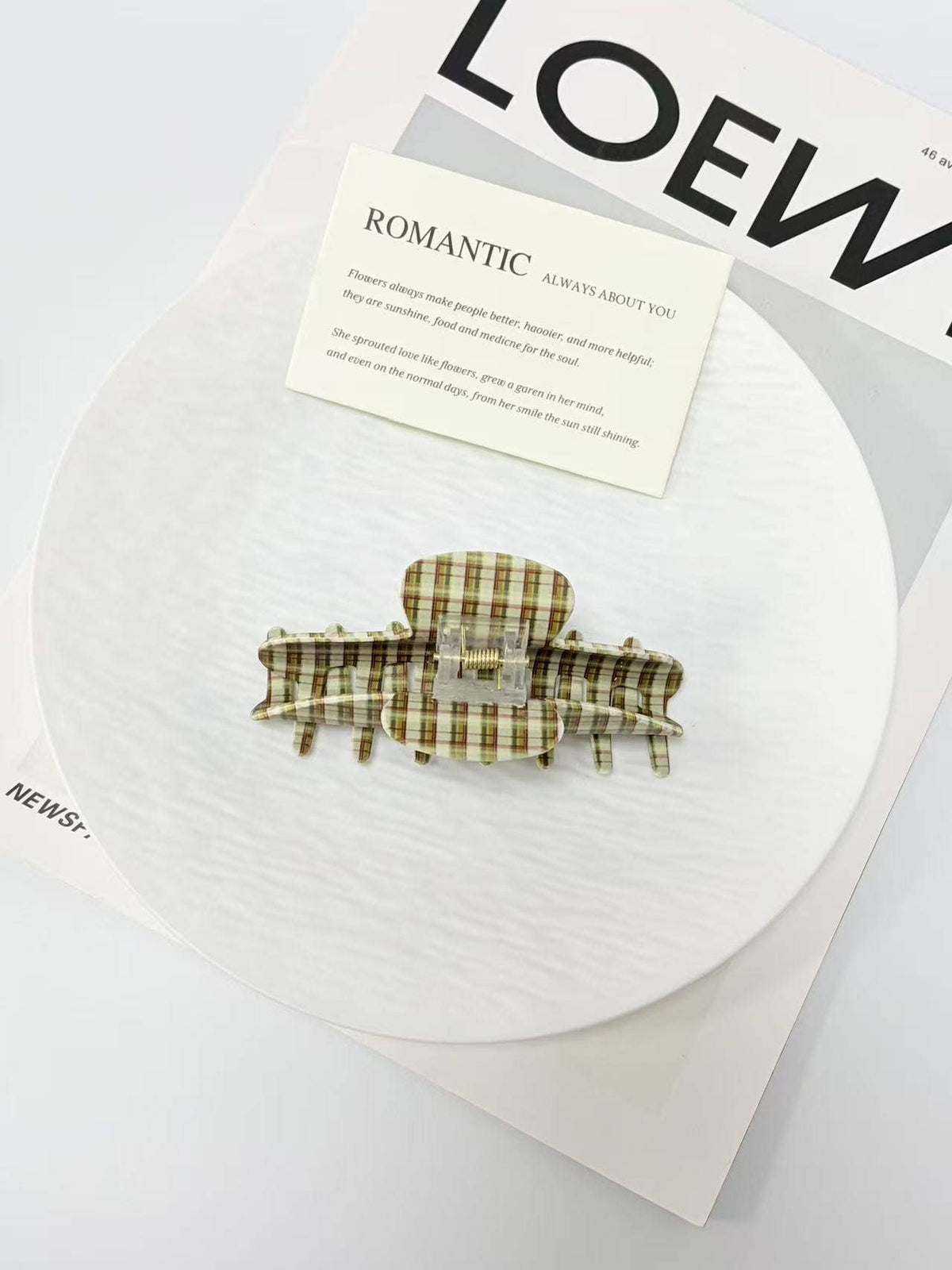 VINTAGE PLAID CLIPS
