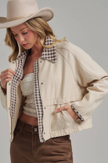 FALL GINGHAM JACKET