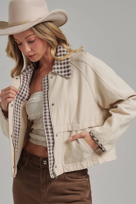FALL GINGHAM JACKET