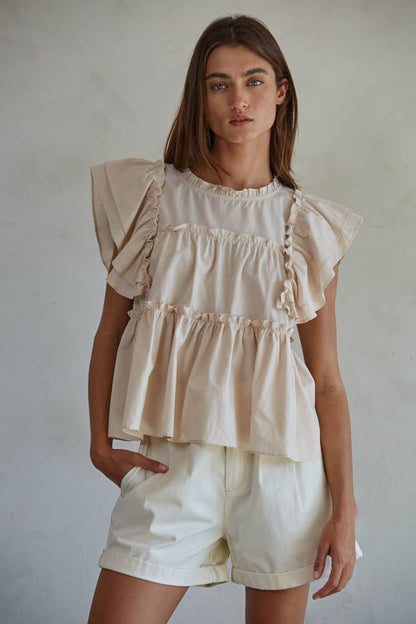 THE CUTEST RUFFLE BLOUSE