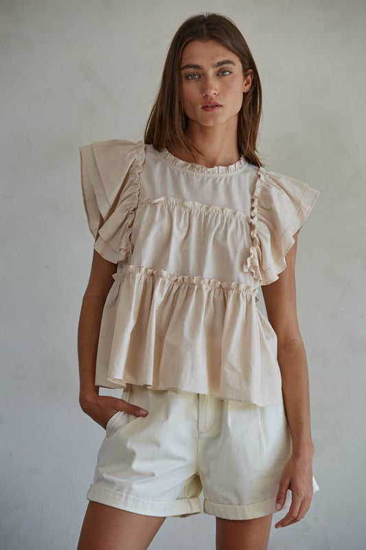 THE CUTEST RUFFLE BLOUSE