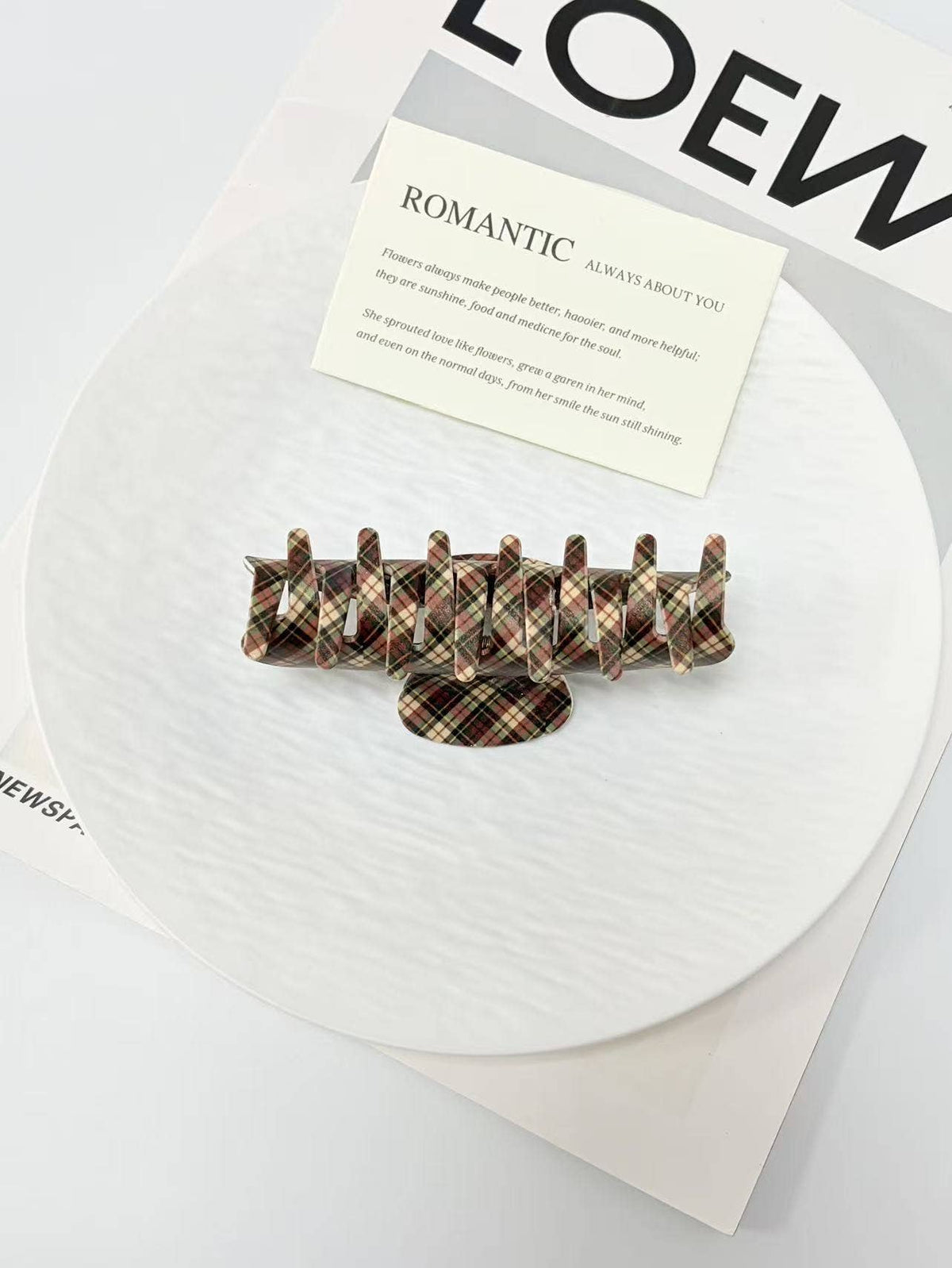 VINTAGE PLAID CLIPS